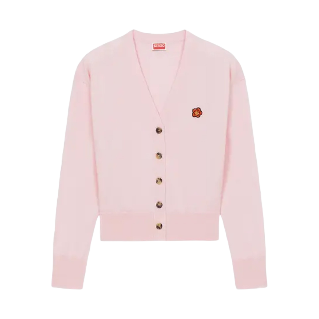 (W) 겐조 보케 플라워 울 가디건 페이디드 핑크((W) Kenzo Boke Flower Wool Cardigan Faded Pink)
