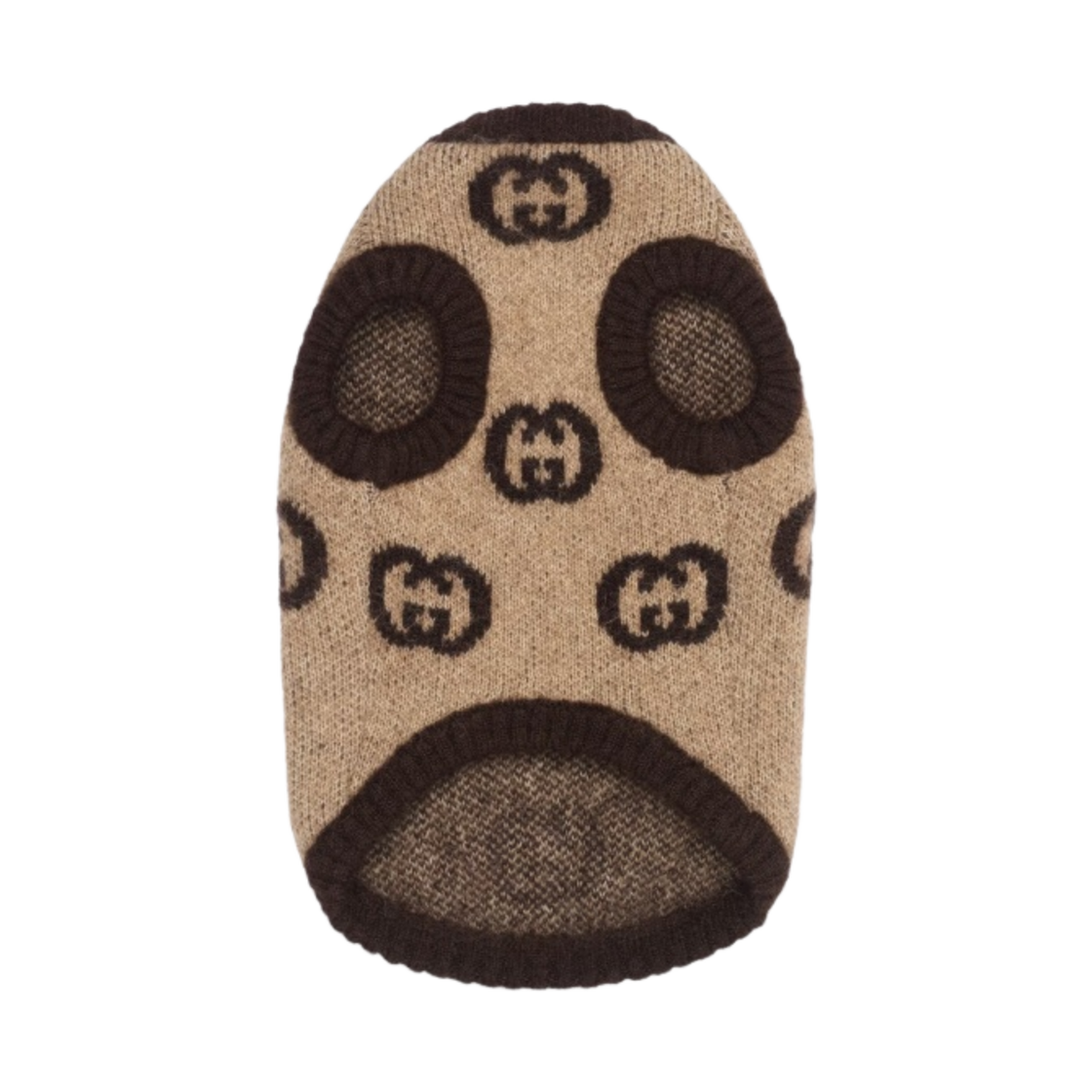 구찌 인터로킹 G 펫 울 블렌드 스웨터 베이지 브라운(Gucci Interlocking G Pet Wool Blend Sweater Beige Brown) - 3
