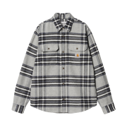 Carhartt WIP Hawkins Check Shirt Grey Heather Blue