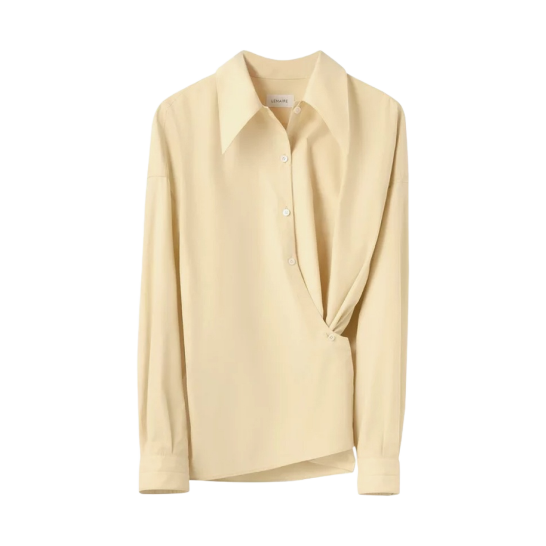 (W) 르메르 트위스티드 셔츠 커스터드 - 21FW