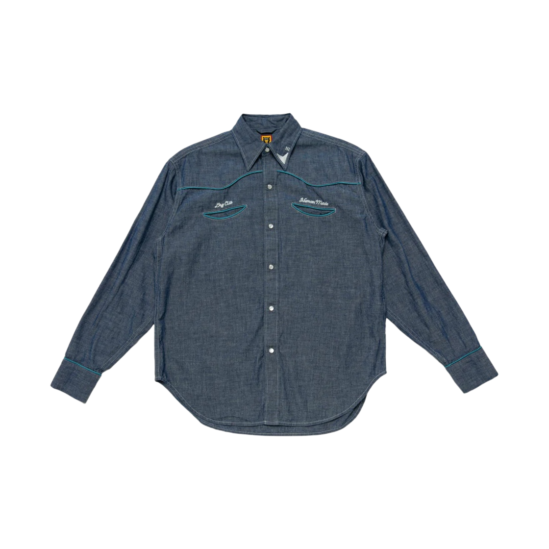 휴먼 메이드 웨스턴 샴브레이 셔츠 인디고(Human Made Western Chambray Shirt Indigo) - 2
