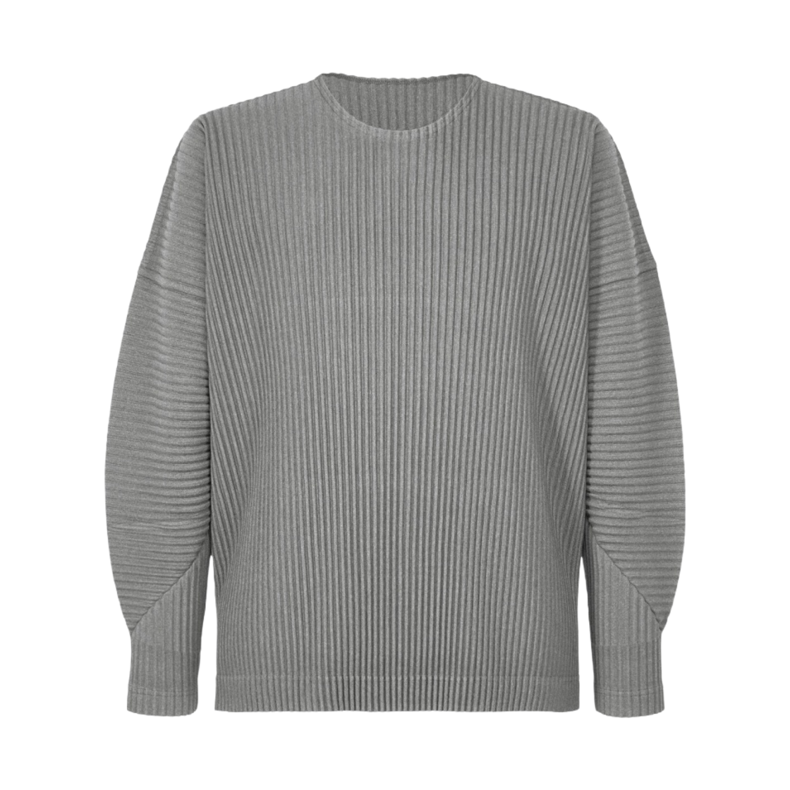옴므 플리세 이세이 미야케 헤더 플리츠 롱슬리브 티셔츠 그레이(Homme Plisse Issey Miyake Heather Pleats Long Sleeve T-Shirt Gray)