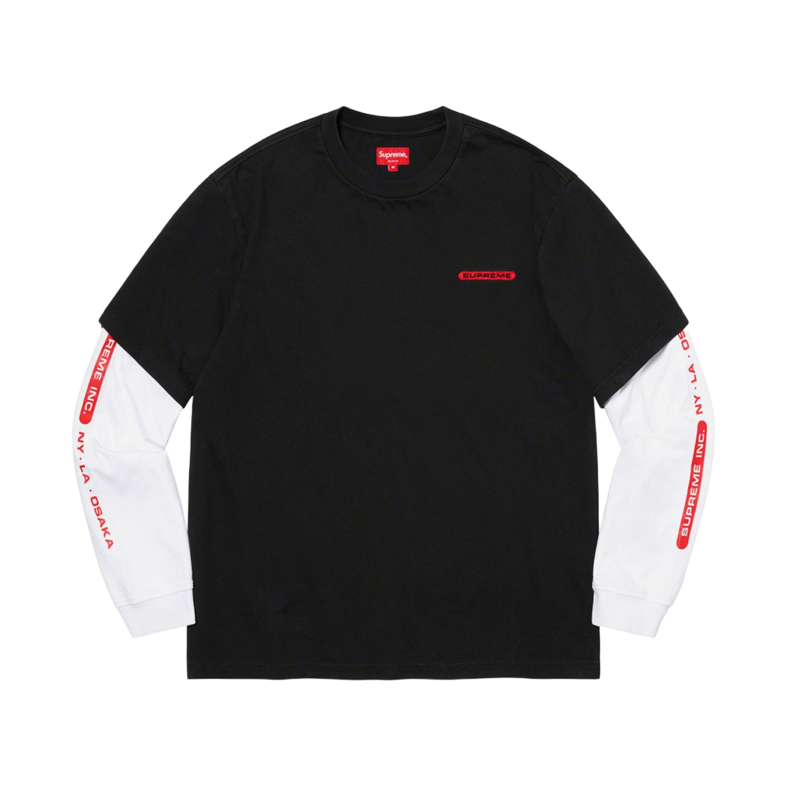 슈프림 Inc. 패널드 롱슬리브 탑 블랙 - 21SS(Supreme Inc. Paneled L/S Top Black - 21SS) - 1