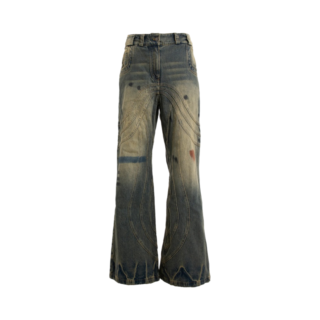 노페이스 스튜디오 웨이브 헤비 데님 그린 블루(No/Faith Studios Wave Heavy Denim Green Blue)