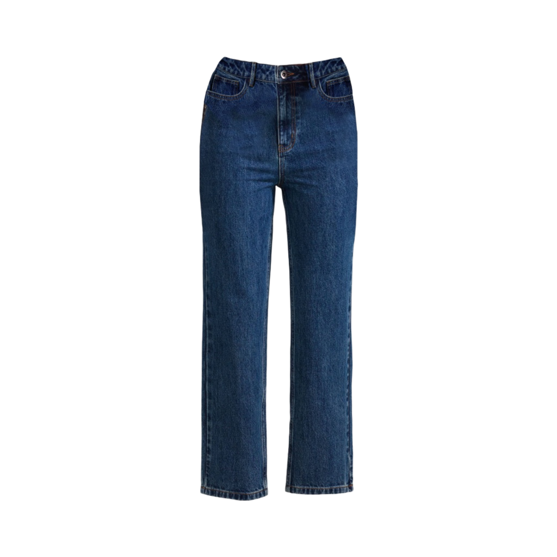(W) 셀프 포트레이트 데님 스트레이트 레그 진 블루((W) Self Portrait Denim Straight Leg Jeans Blue)