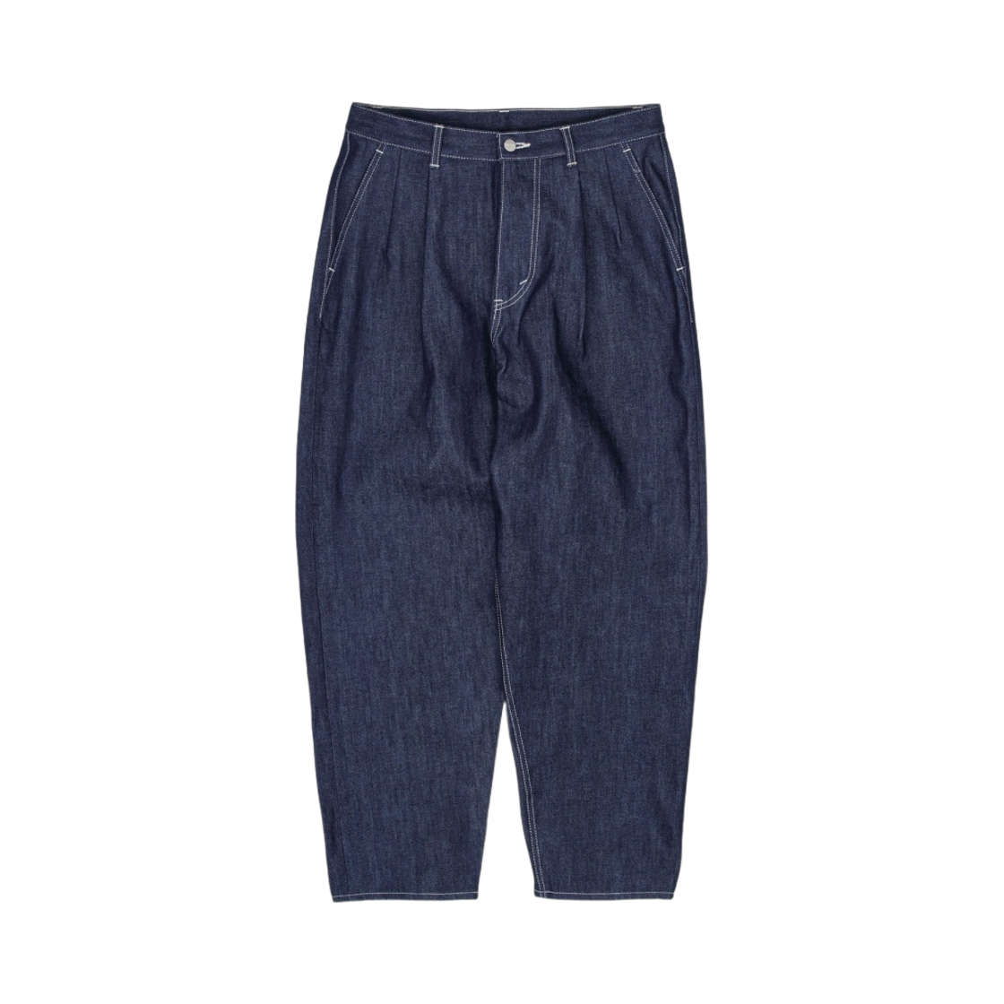 그라프페이퍼 셀비지 데님 투턱 테이퍼드 팬츠 리지드(Graphpaper Selvage Denim Two Tuck Tapered Pants Rigid)