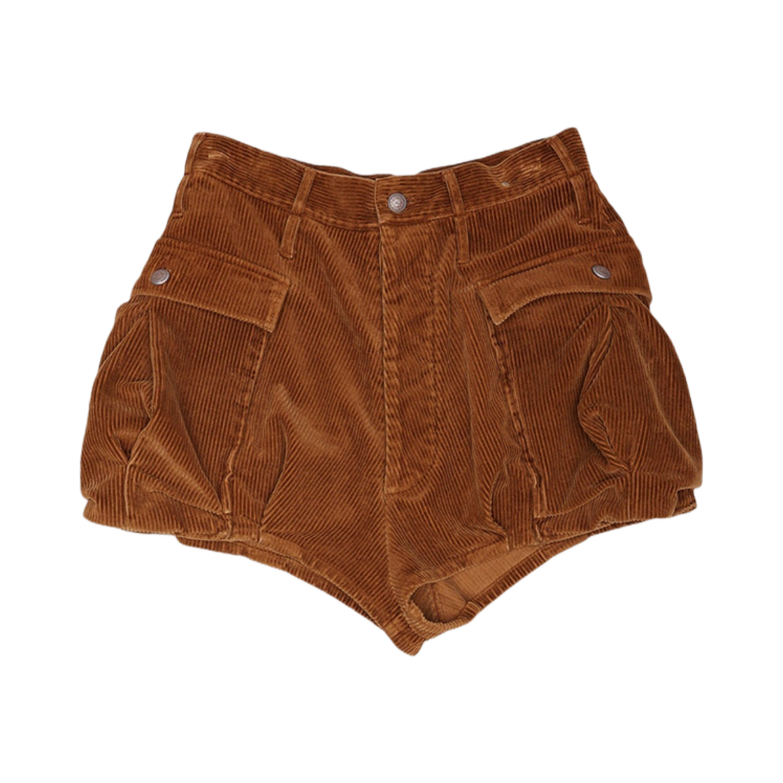 R13WR263-R433A (W) R13 Bubble Skort Brown Corduroy