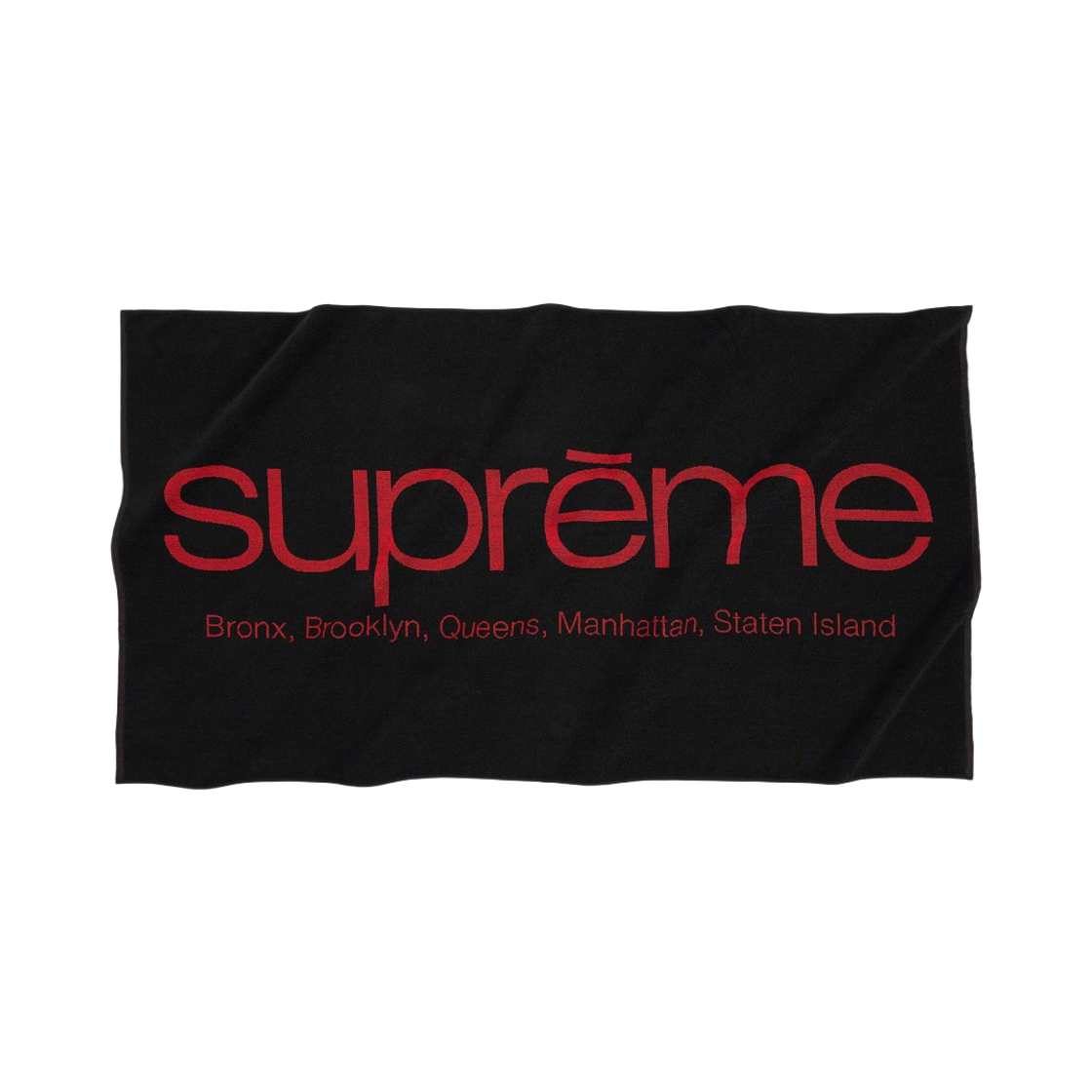 슈프림 파이브 버로우스 타월 블랙 - 21SS