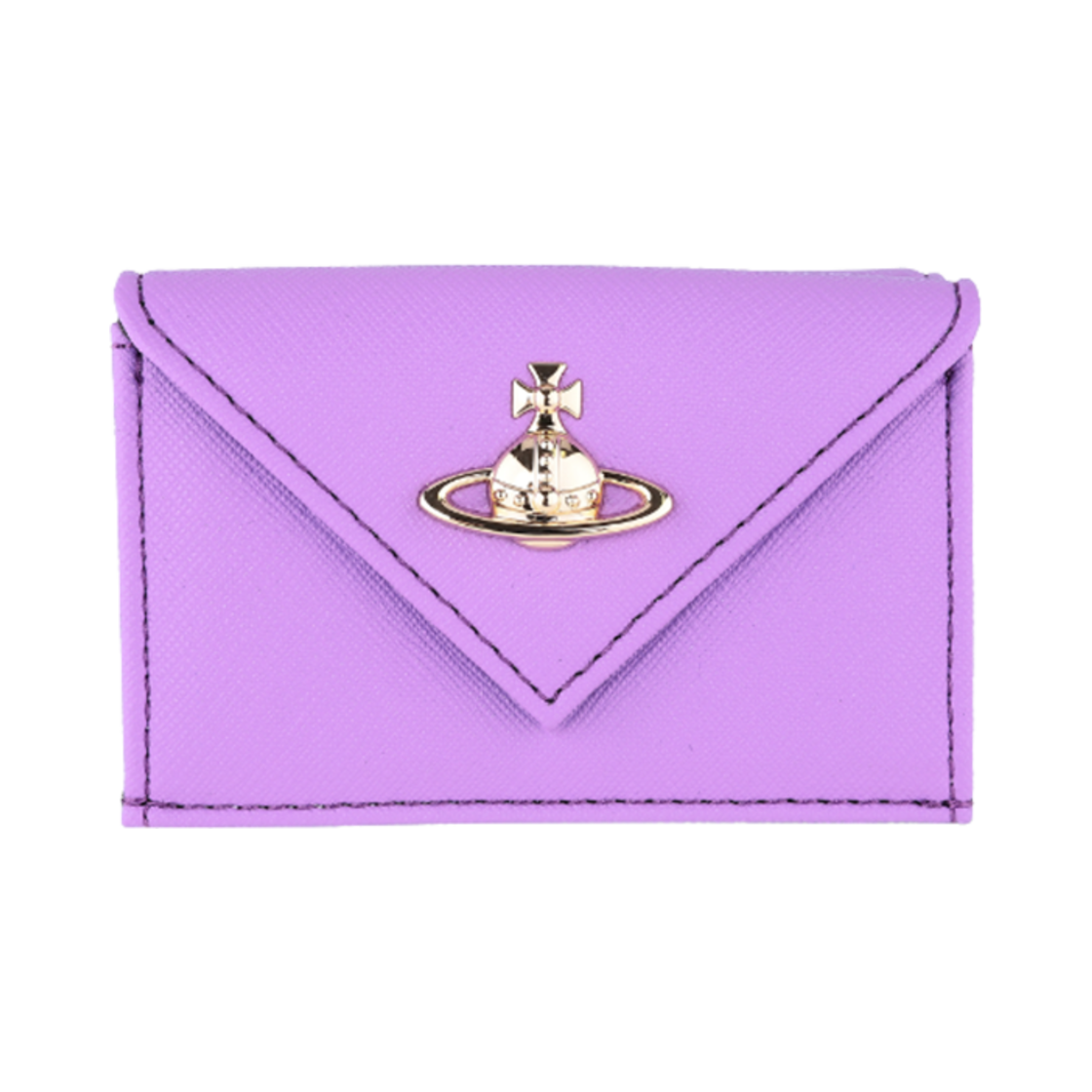 5115002EW-S000B-J405 Vivienne Westwood Envelope Leather Wallet Lavender