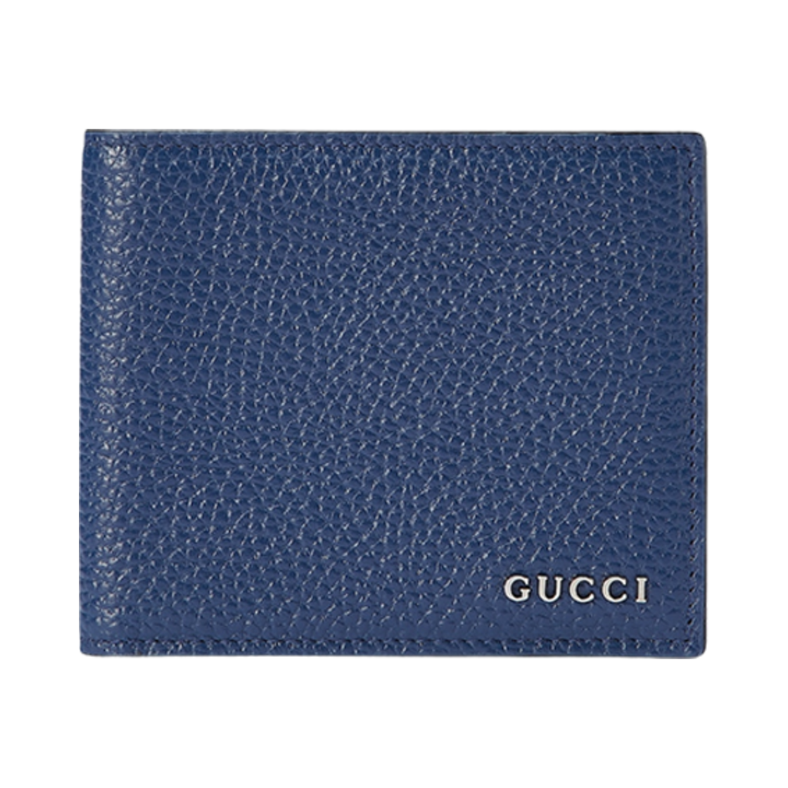구찌 폴더형 지갑 로고 블루 레더(Gucci Bi-Fold Wallet with Logo Blue Leather) - 1