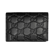 Gucci Signature Microssima Bi-Fold Wallet Black