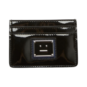 Acne Studios Face Logo Card Holder Black