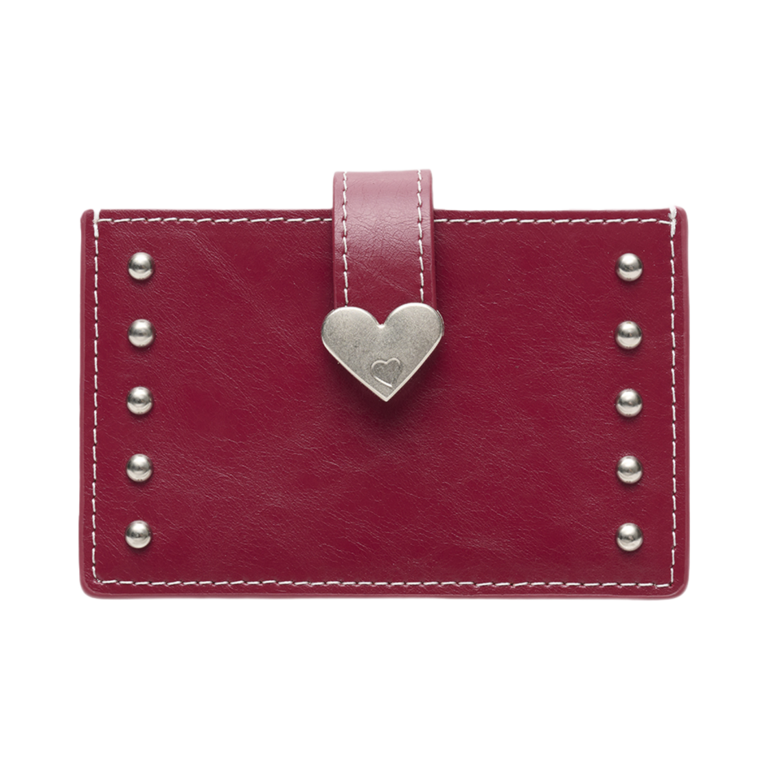 르마스크 페어 3단 아코디언 웨스턴 명함 카드지갑 버건디(Le Masque Pair 3-Layer Accordion Western Card Wallet Burgundy)