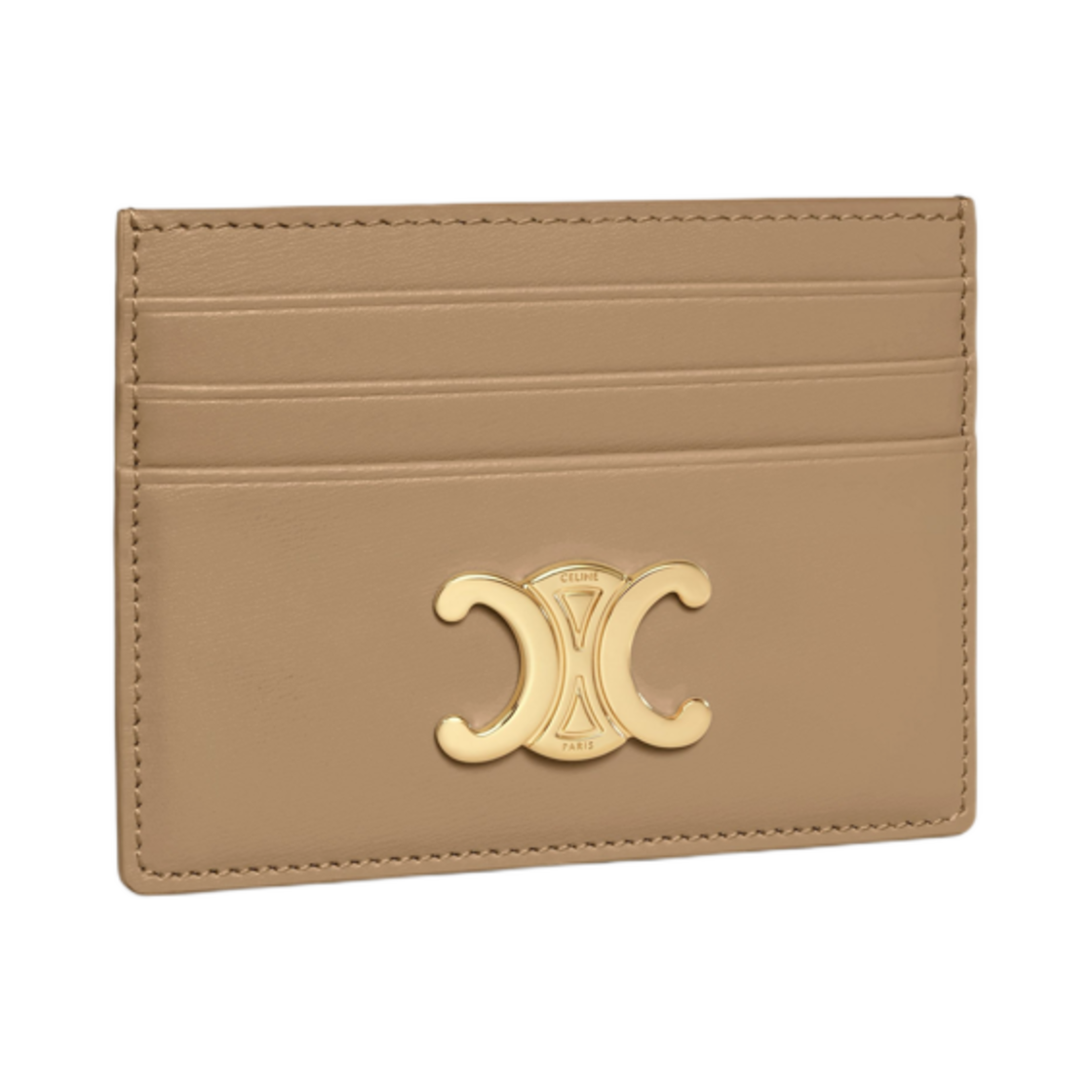 셀린느 카드 홀더 트리옹프 샤이니 카프스킨 스모크드 브라운(Celine Card Holder Triomphe in Shiny Calfskin Smoked Brown) - 2