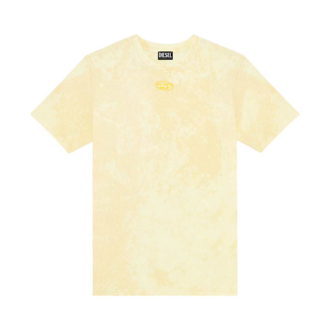디젤 T-저스트-G1 로고 오버다이드 티셔츠 옐로우(Diesel T-Just-G1 Overdyed T-Shirt with Logo Yellow) - 1