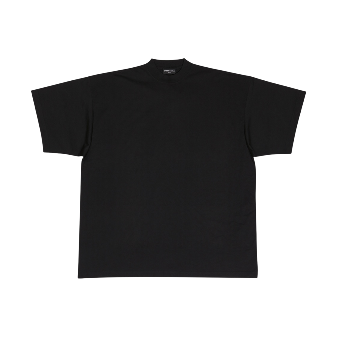 발렌시아가 탭 오버사이즈 티셔츠 블랙(Balenciaga Tab Oversized T-Shirt Black) - 1