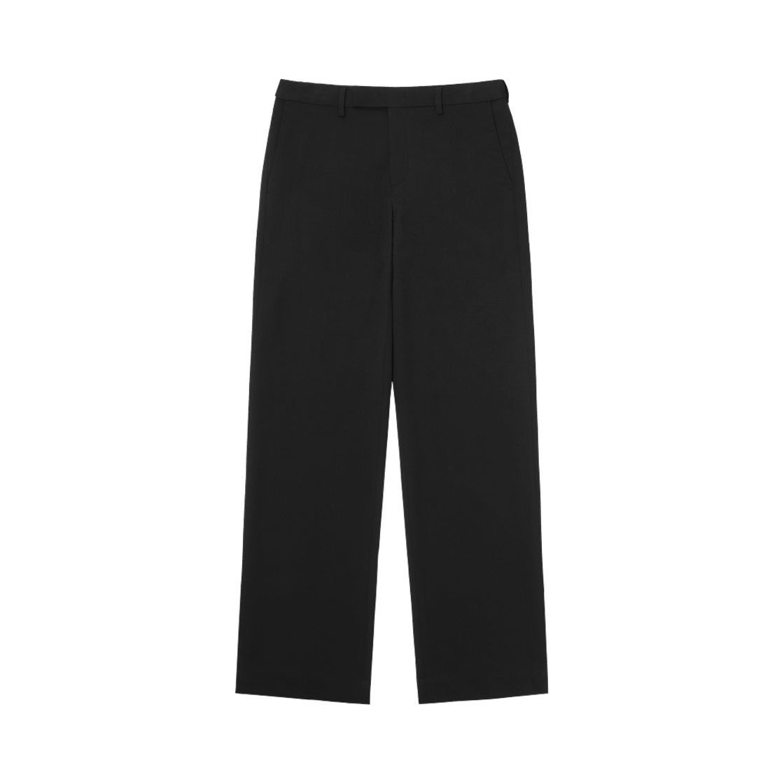 무신사 스탠다드 세미 와이드 히든 밴딩 슬랙스 블랙(Musinsa Standard Semi-Wide Hidden Banding Slacks Black)