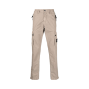 Stone Island 303WA Brushed Cotton Canvas Garment Dyed Cargo Pants Dove Grey - 23SS