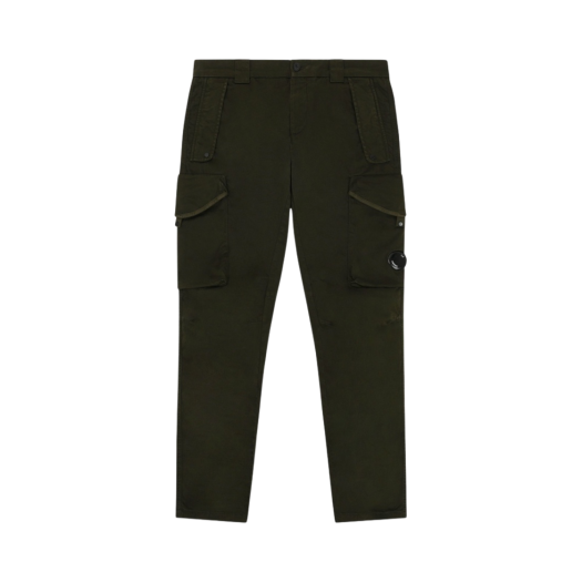 C.P. Company Stretch Sateen Utility Pants Ivy Green - 22SS