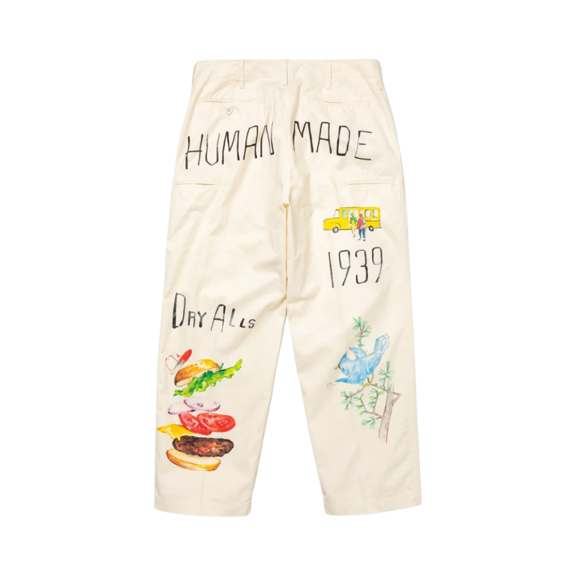 휴먼 메이드 프린티드 치노 팬츠 화이트(Human Made Printed Chino Pants White) - 2