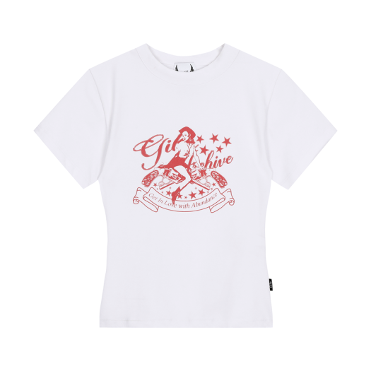 Tシャツ・カットソー [Gila Archive] STAR WING CROP T-SHIRT_KH GL25SUTP02KH 길라 아카이브 스타 윙 크롭 티셔츠 화이트 | GILAARCHIVE | KREAM