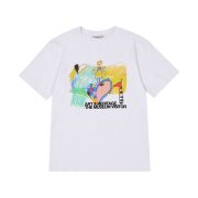 The Museum Visitor Child Drawing T-Shirts White