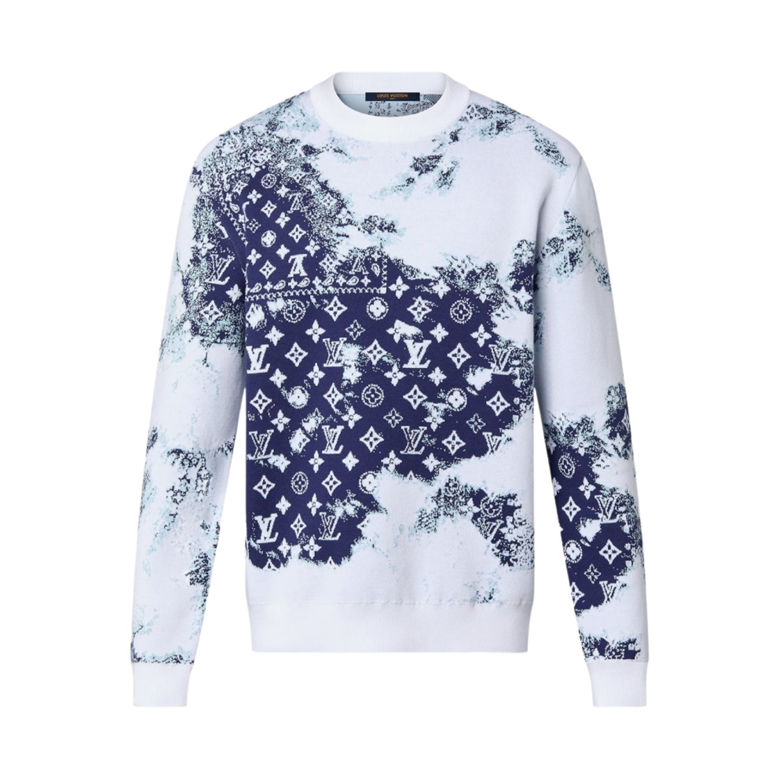 루이비통 모노그램 반다나 크루넥 스웨트셔츠 인디고(Louis Vuitton Monogram Bandana Crewneck Sweatshirt Indigo) - 1