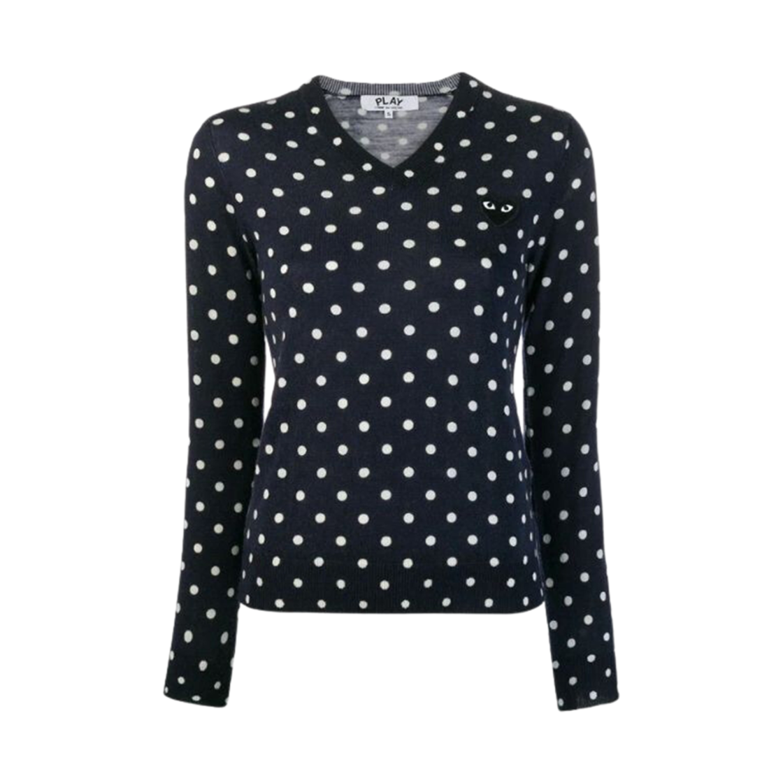 AZ-N035-051-2 (W) Play Comme des Garcons Long Sleeve Knit Navy
