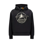Moncler x Roc Nation By Jay-Z Logo Motif Hoodie Black - 23FW