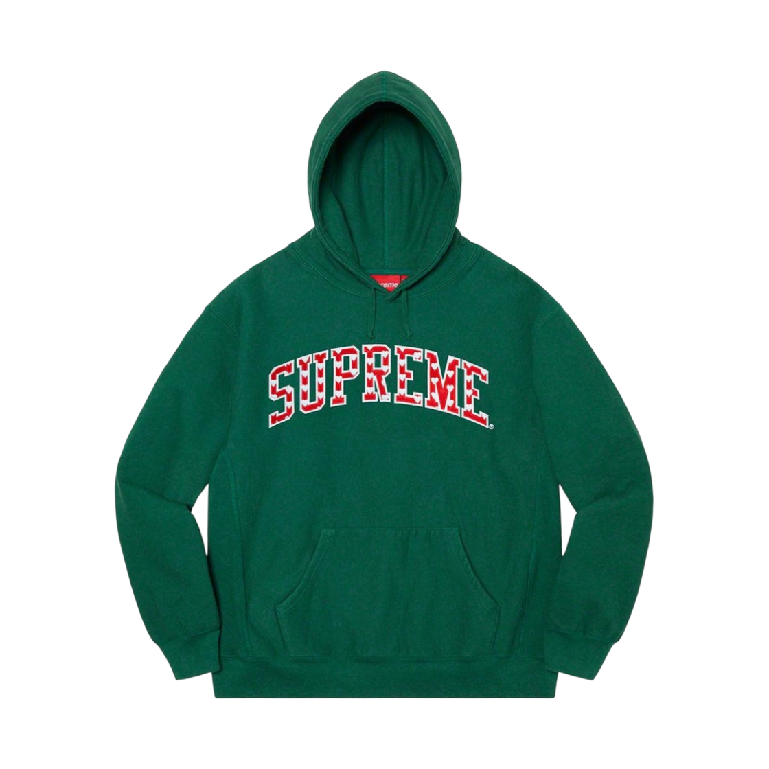 슈프림 하트 아크 후드 스웨트셔츠 다크 그린 - 21SS