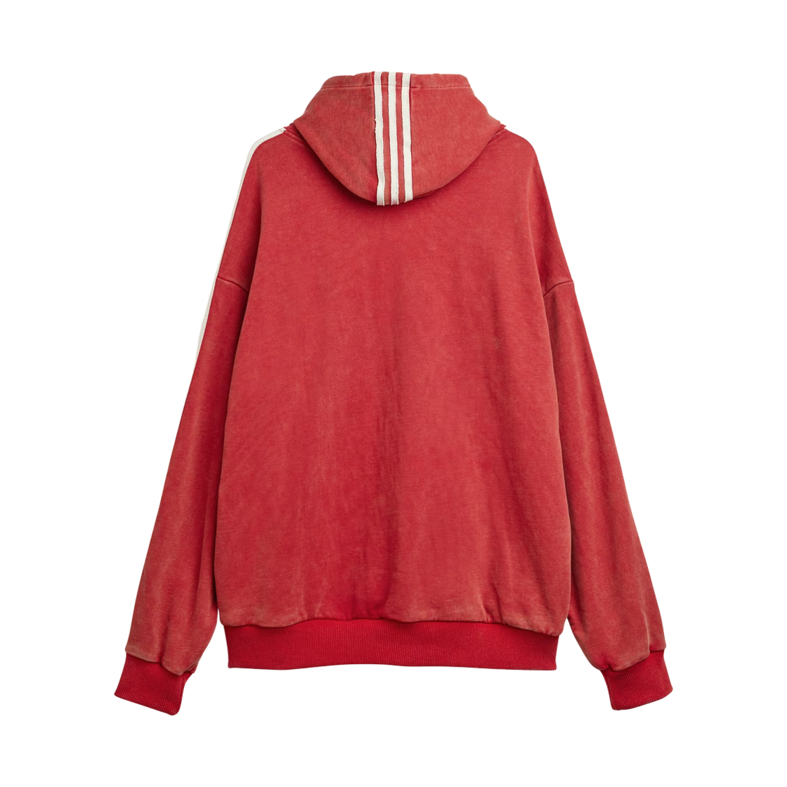 (W) 아디다스 x 아바바브 숄더리스 후디 파워 레드 - KR 사이즈((W) Adidas x Avavav Shoulderless Hoodie Power Red - KR Sizing) - 2