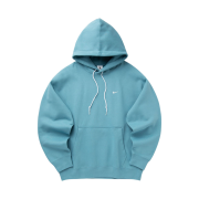Nike Solo Swoosh Fleece Pullover Hoodie Denim Turquoise White - Asia
