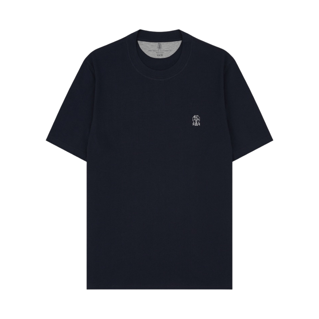 브루넬로 쿠치넬리 크루넥 숏슬리브 티셔츠 네이비(Brunello Cucinelli Crewneck Short Sleeve T-Shirt Navy) - 1