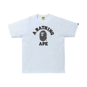 BAPE Line 1st Camo College T-Shirt White Black