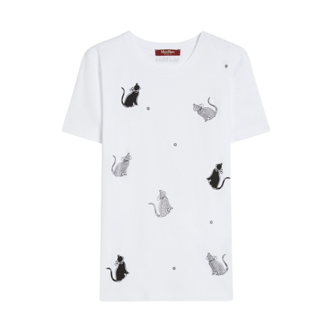 ERNESTA-002 (W) Max Mara Studio Ernesta Cotton T-Shirt Optical White