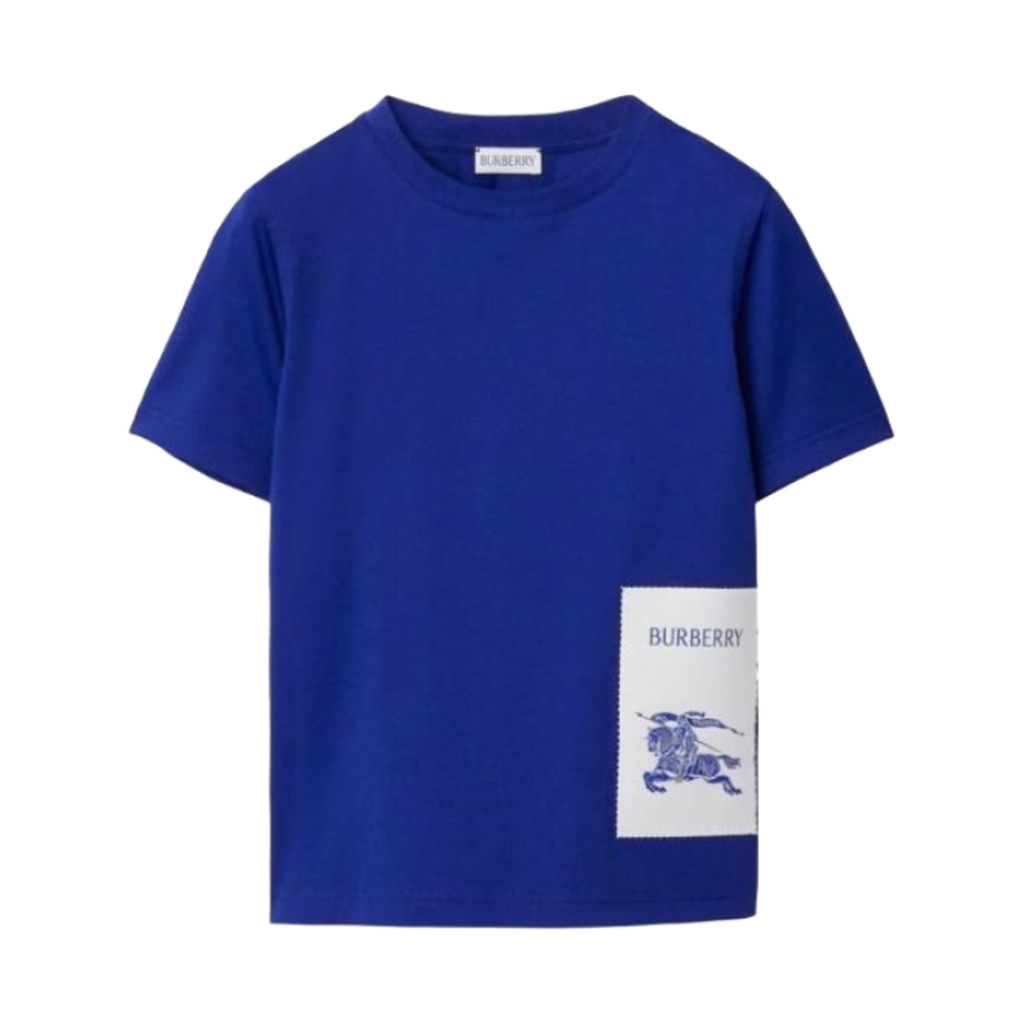 (키즈) 버버리 EKD 로고 프린트 티셔츠 블루((Kids) Burberry EKD Logo Print T-shirt Blue) - 1