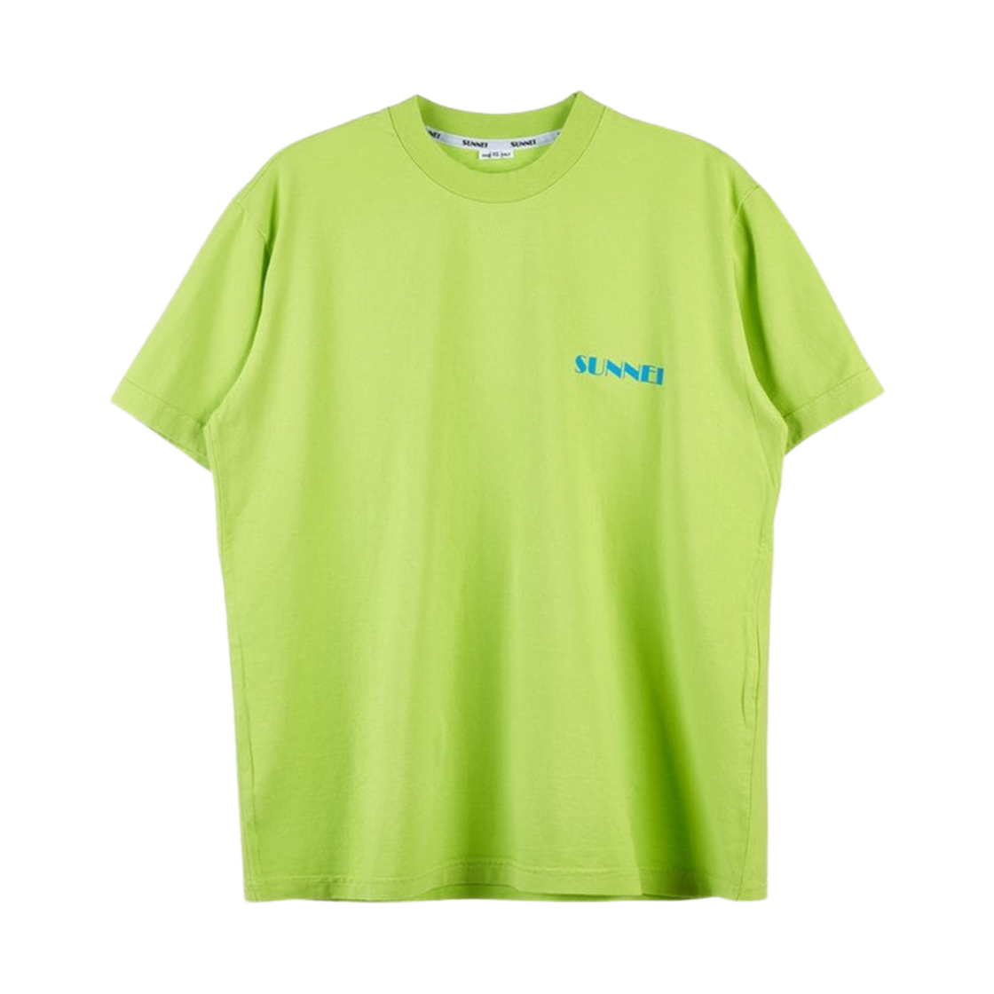 SN2PXH01AP-JE130-615 Sunnei Mini Logo Classic T-Shirt Light Green
