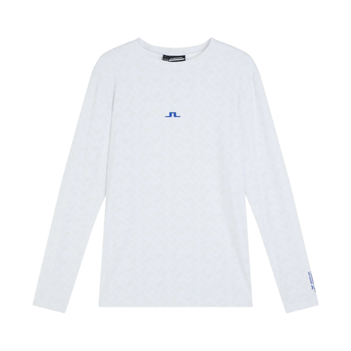 GMJT08404-A036 J.Lindeberg Thor Long Sleeve White Printed Bridge