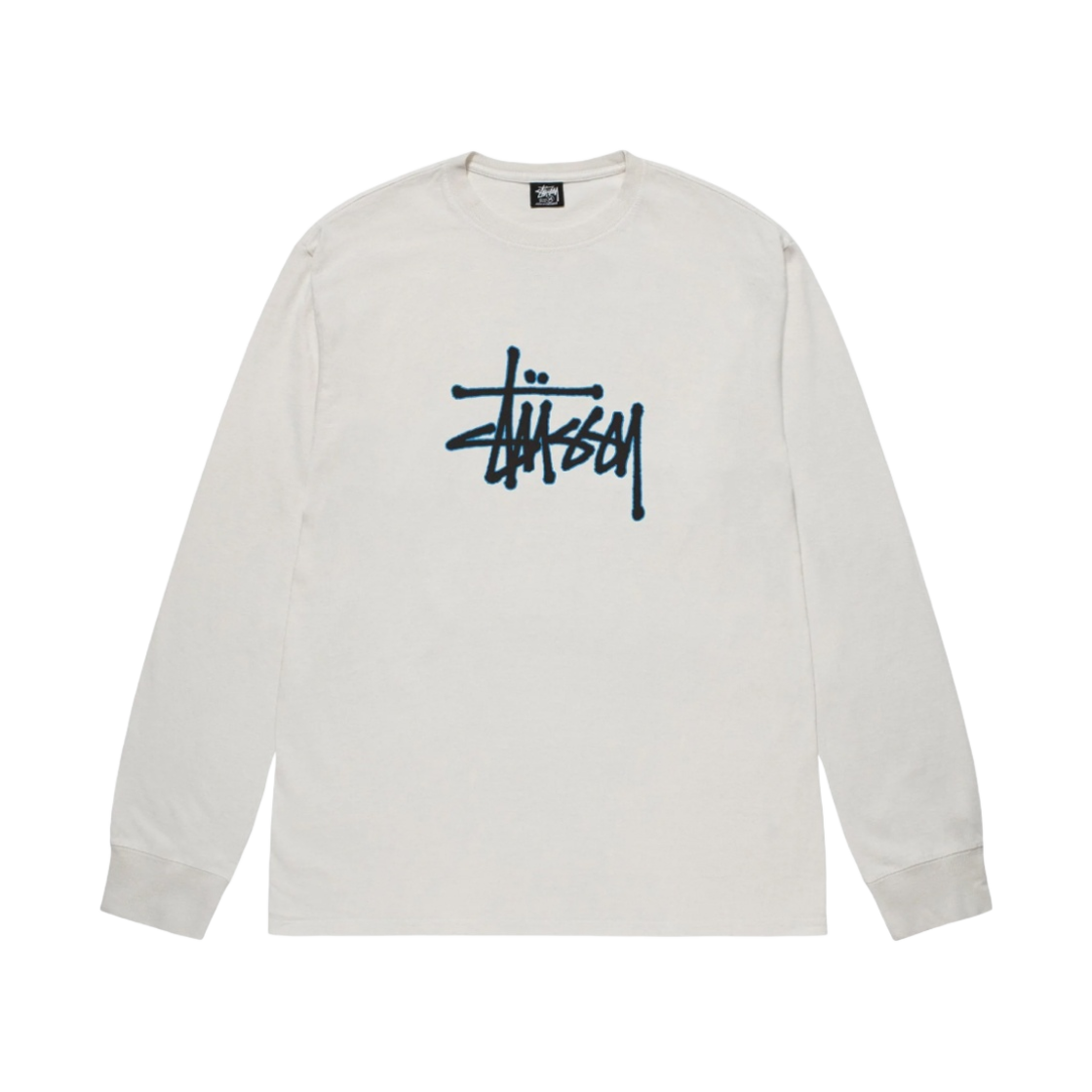 스투시 아웃라인 피그먼트 다이드 롱슬리브 티셔츠 내츄럴(Stussy Outlined Pigment Dyed LS T-Shirt Natural) - 1