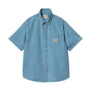 Carhartt WIP S/S Ody Denim Shirt Blue Stone Bleached