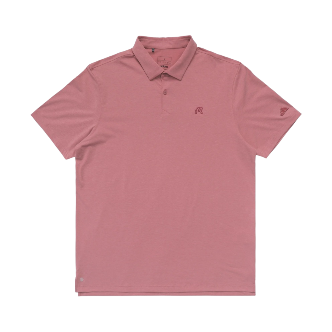 말본 골프 x 아디다스 고 투 폴로 핑크 스트라타(Malbon Golf x Adidas Go-To Polo Pink Strata) - 1