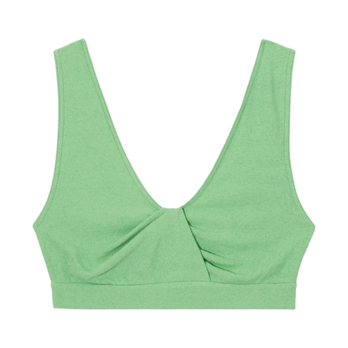 (W) 코스 부클레 브라 탑 그린((W) COS Boucle Bra Top Green) - 1