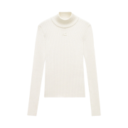 (W) Courreges Reedition Knit Jumper Long Sleeves White