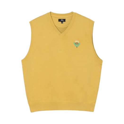 STUSSY】LOOSE KNIT LINEN VEST / STONE モーガン蔵人着用】STUSSY