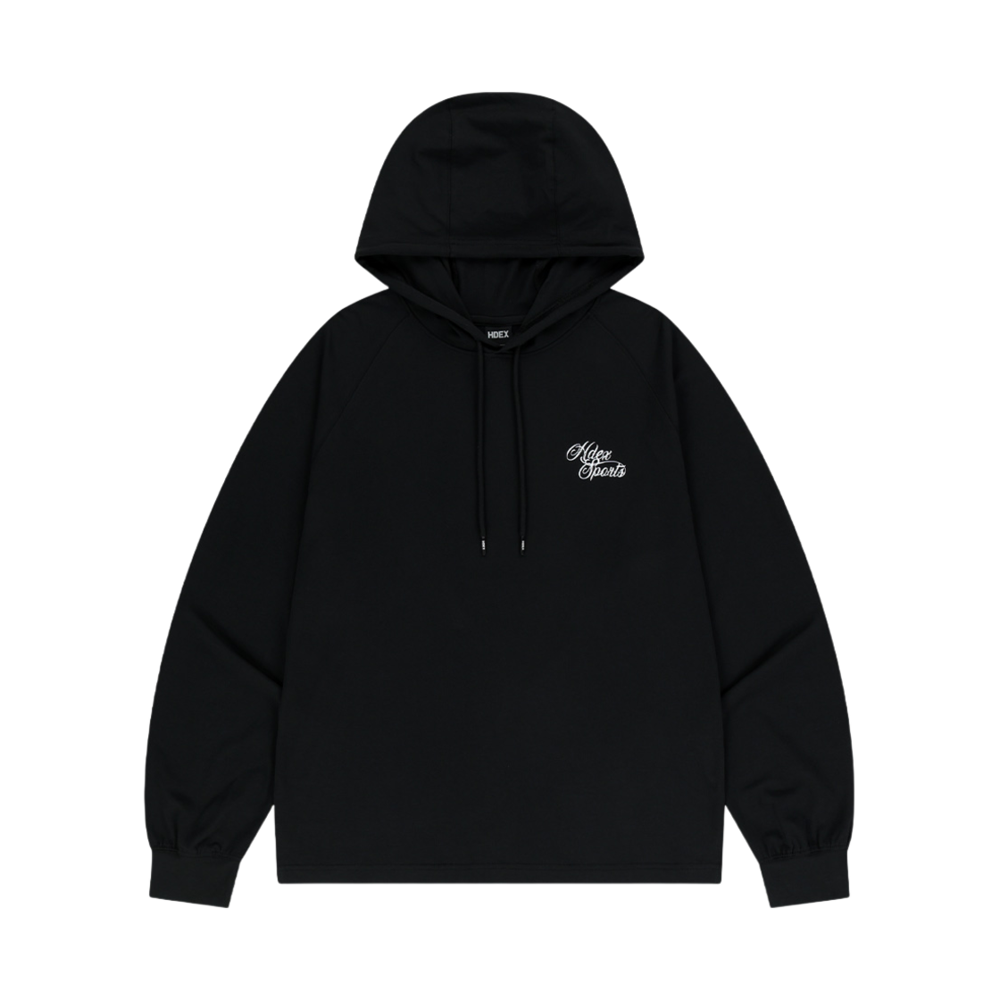 에이치덱스 우먼스 소프트 레터링 후디 블랙