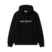 Carhartt WIP Hooded Carhartt Sweatshirt Black White