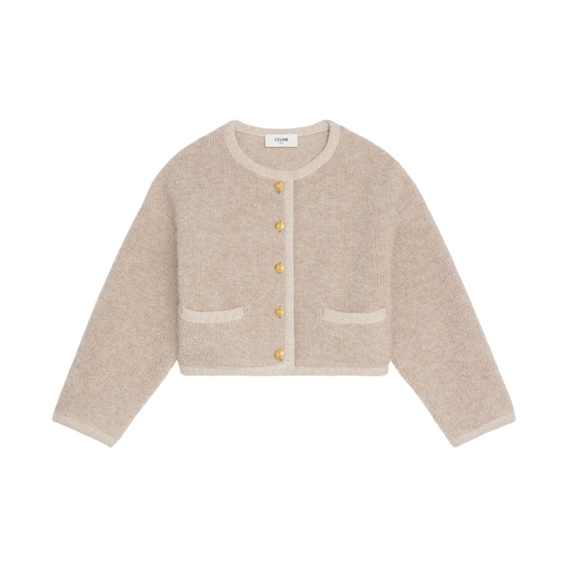 셀린느 알파카 울 가디건 자켓 오트밀(Celine Cardigan Jacket in Alpaca Wool Oatmeal) - 1