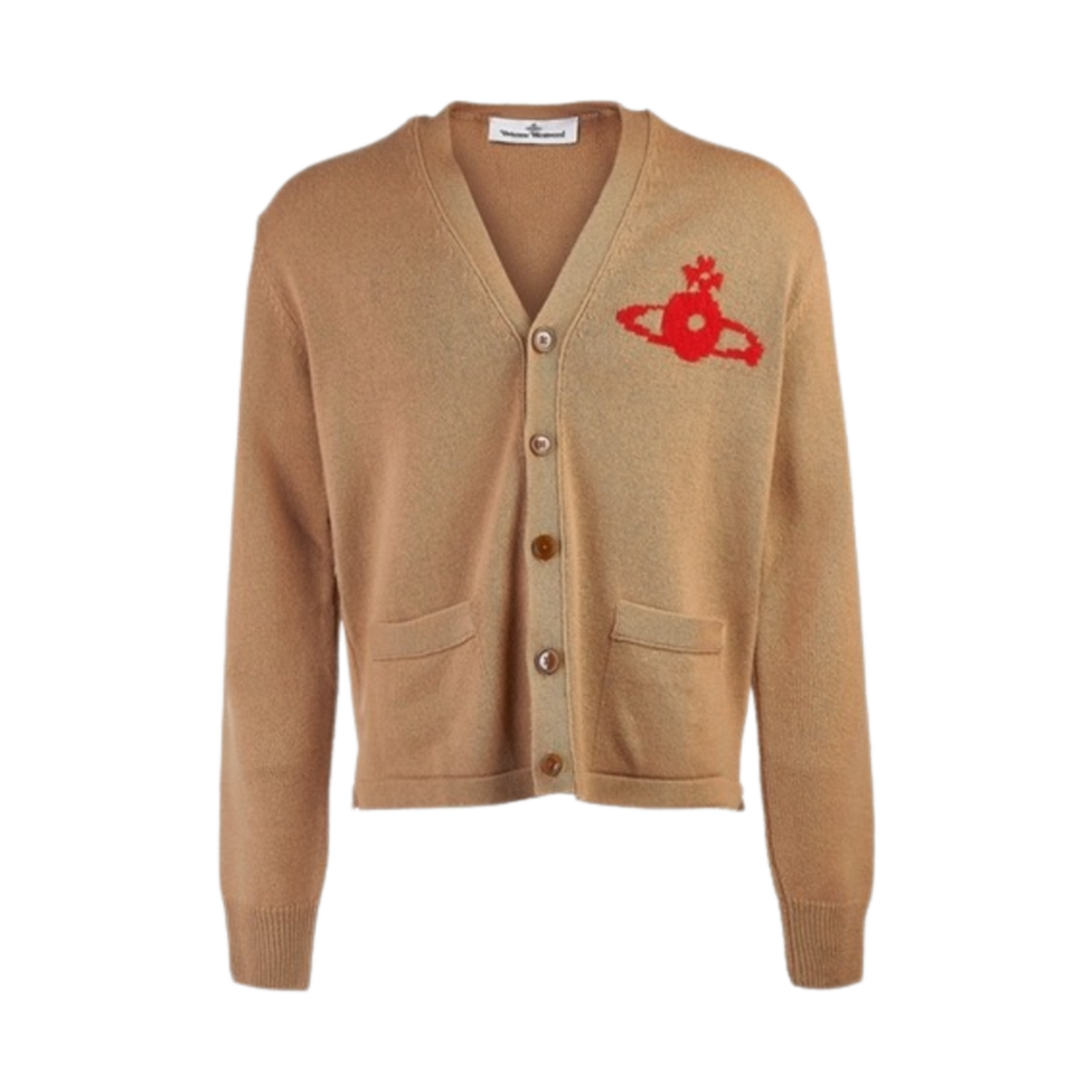 27010014-Y0018-C407 Vivienne Westwood Alex Cardigan Camel