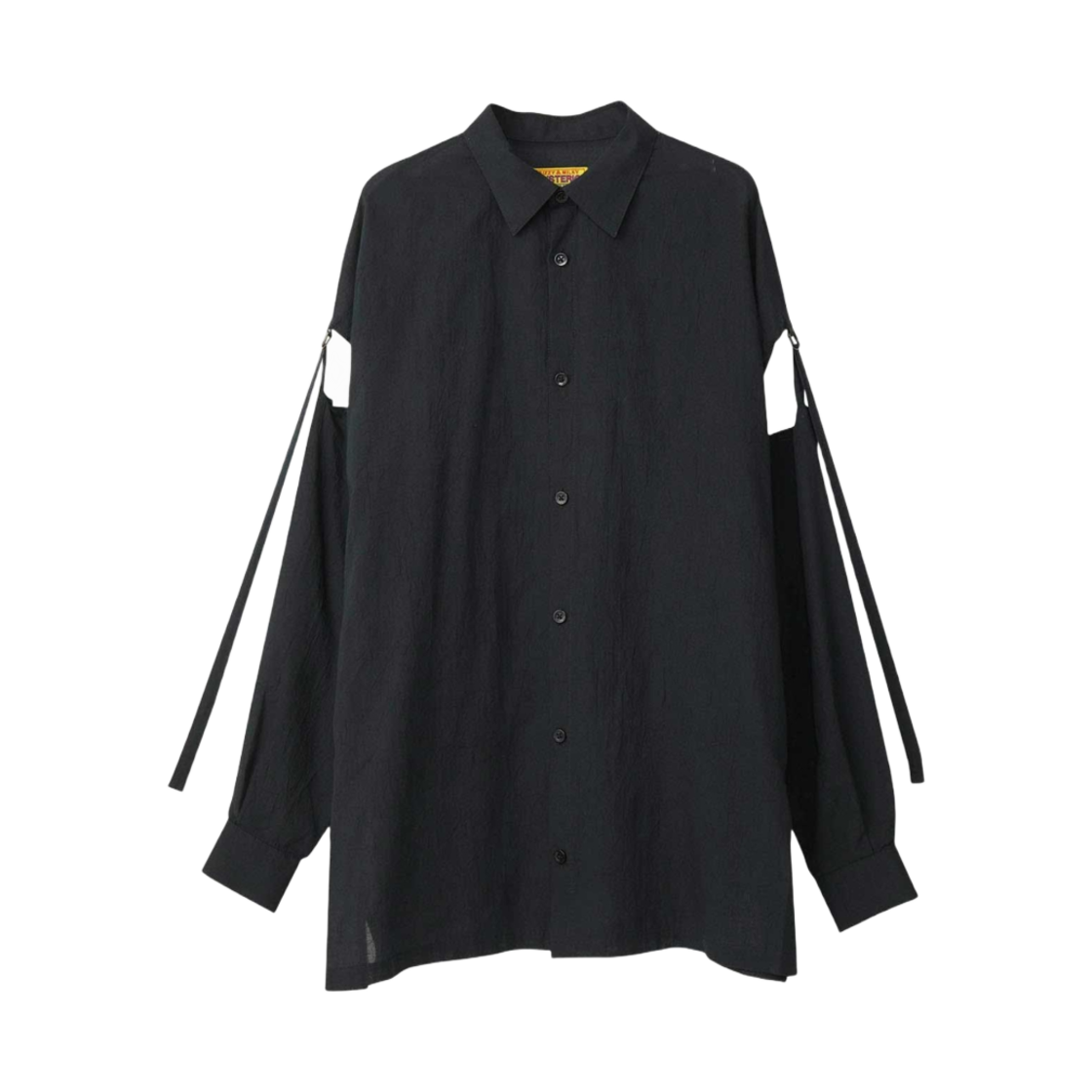 (W) 히스테릭 글래머 쇼킹 배드 걸 슬릿 슬리브 셔츠 블랙((W) Hysteric Glamour Shocking Bad Girl Slit Sleeve Shirt Black) - 2
