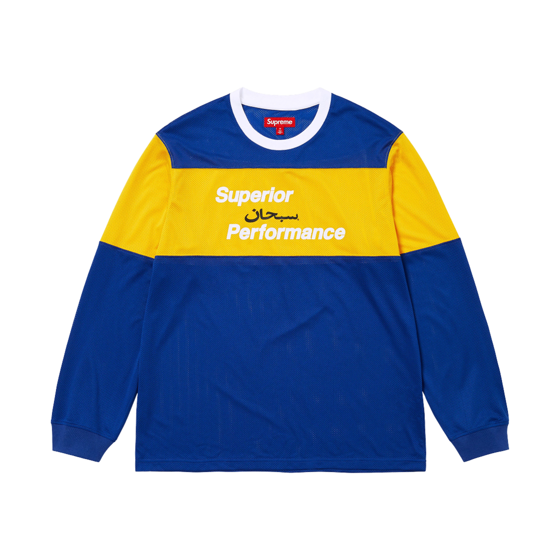 - Supreme Arabic Mesh L/S Top Royal - 25SS